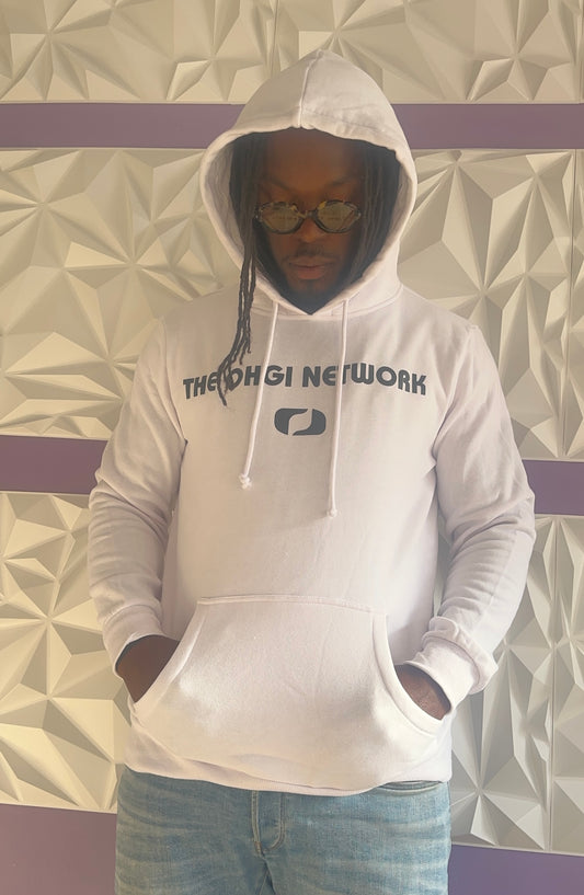 The OHGI Network ~ Hooded Sweatshirt (white-black)